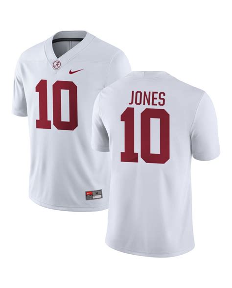 Men's Nike Alabama Crimson Tide Mac Jones Limited Alumni Player Jersey White