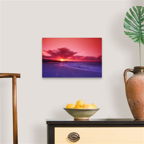 Hawaii, Oahu, Beautiful Sunset Wall Art, Canvas Prints, Framed Prints ...