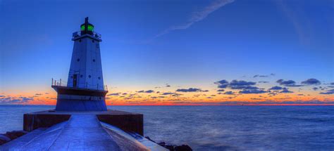 Ludington Michigan Lighthouse Photograph by Twenty Two North Photography - Fine Art America