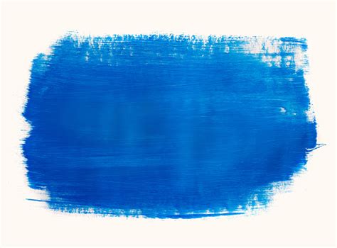 Blue Color Paint Stain Stock Photo - Download Image Now - Brush Stroke, Paint, Blue - iStock