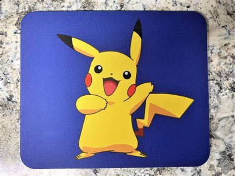 Pikachu Mousepad Pokemon Mat Computer Desk Accessory Office | Etsy