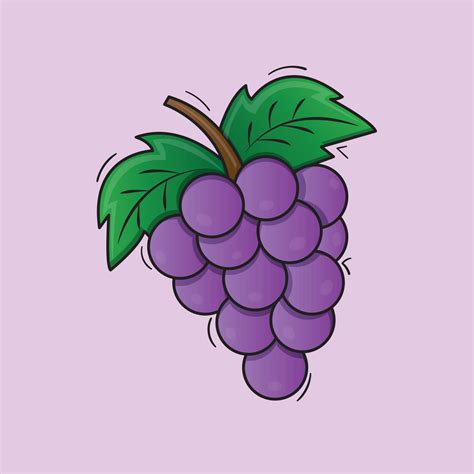 Illustration of Grape Fruits Vector Drawing 21724969 Vector Art at Vecteezy