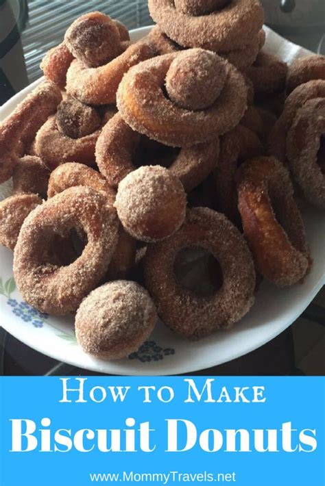 Easy Biscuit Donuts Recipe - Mommy Travels | Donut recipes, Biscuit ...