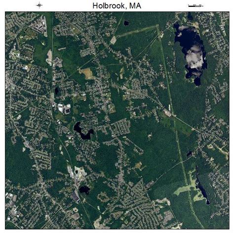 Aerial Photography Map of Holbrook, MA Massachusetts