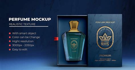 Realistic Perfume Packaging Box - Mockup, Product Mockups ft. mockup & box - Envato Elements