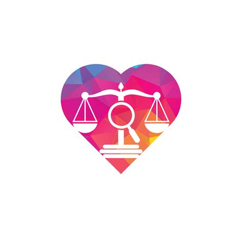 Find Justice heart logo vector template, Creative Law Firm logo design concepts. loupe law firm ...
