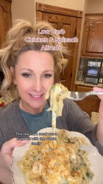 Kate Kelso Higdon on Instagram: "Low Carb Chicken and Spinach Alfredo ...