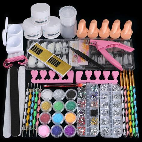 Amazon.com: 46 in 1 Acrylic Nail Kit Set with Everything - Cooserry 12 ...