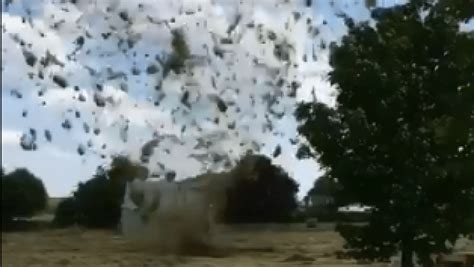 Irish man films incredible 'small tornado' in Galway showing loose hay ...