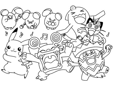 Pokemon Free Printable Coloring Pages