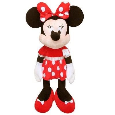 Disney 40" Jumbo Plush Minnie Mouse In Red Dress : Target