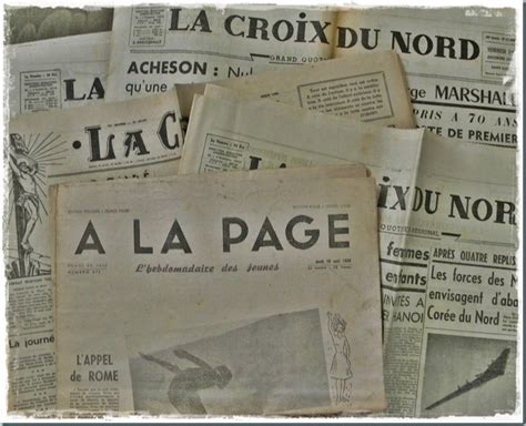 My Crafty Little Page: Vintage French Newspapers