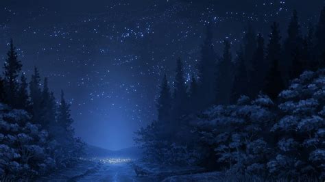 Winter Anime Forest Wallpapers - Wallpaper Cave