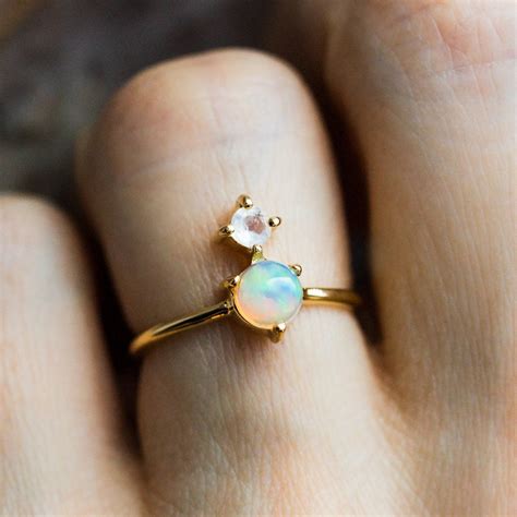 Opal & Moonstone Ring – local eclectic