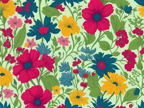 A Mesmerizing Display of Abstract Floral Patterns Stock Illustration - Illustration of ornament ...