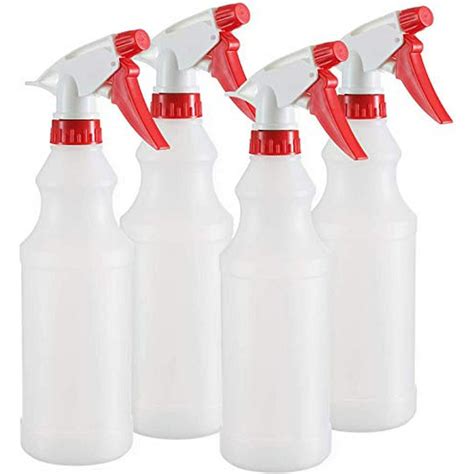 DilaBee - Empty Plastic Spray Bottle - 16 oz Spray Bottles for Cleaning Solutions - 100% Leak ...