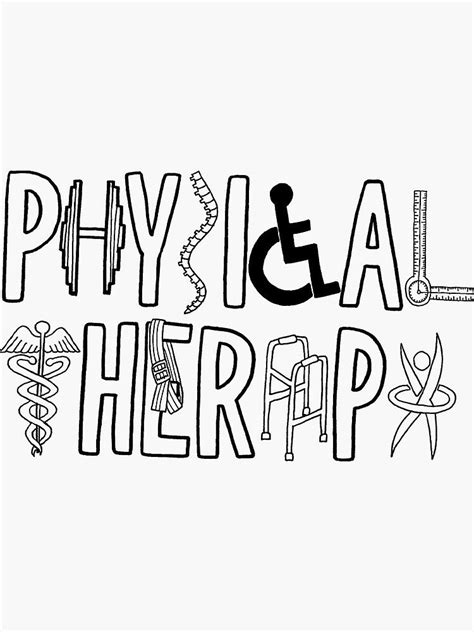 Physical Therapy Logo Sticker by Madison Goldschmidt | Physical therapy ...