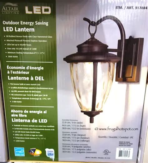 Costco Sale: Altair Lighting Outdoor Energy Saving LED Lantern $24.99 | Frugal Hotspot