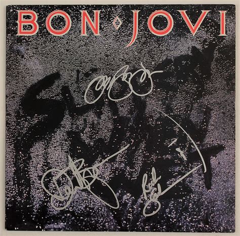 Lot Detail - Bon Jovi Signed "Slippery When Wet" Album Cover