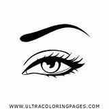 Ojo Cerrado Olho Fechado Olhos Coloring Fechados Ultracoloringpages  sketch template