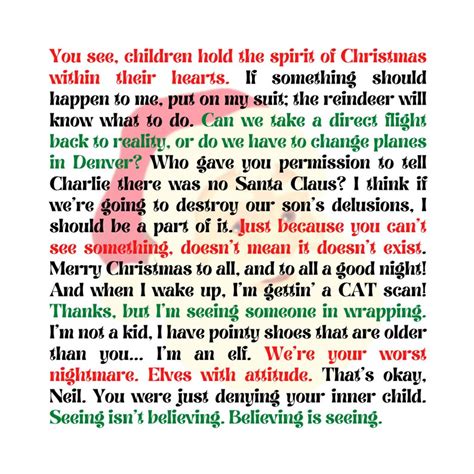 The Santa Clause Movie Quotes Print Christmas Print Digital Print ...