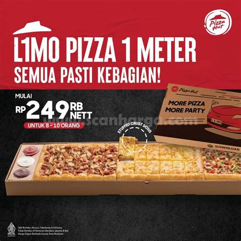 PIZZA HUT Promo LIMO Pizza! Harga 1 Meter Pizza hanya Rp 249.000* - scanharga