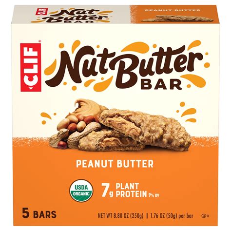 Clif Nut Butter Bar 7g Protein Bars - Peanut Butter - Shop Granola & snack bars at H-E-B