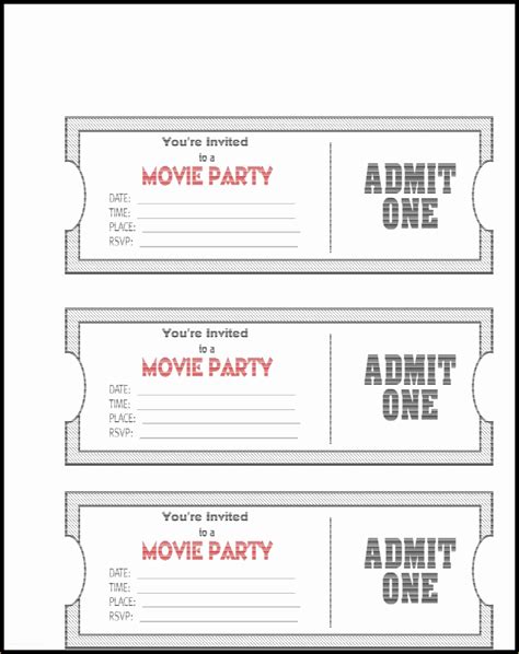 Free Printable Ticket Template Of Admit E Ticket Template Example ...