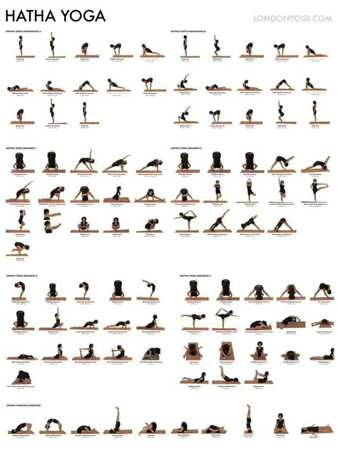 Hatha Yoga Sequence | Hatha yoga poses, Hatha yoga sequence, Yoga poses chart