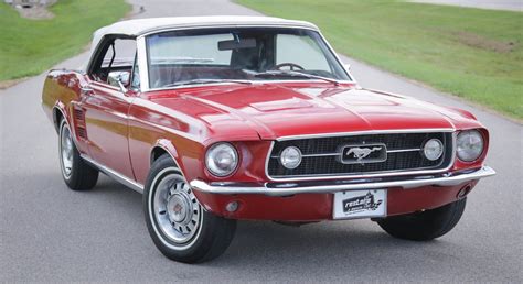 Red 1967 Ford Mustang