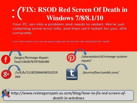 FIX: RSOD Red Screen Of Death in Windows 7/8/8.1/10