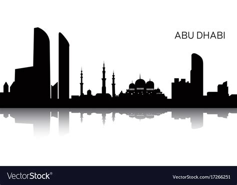 Cityscape of abu dhabi Royalty Free Vector Image