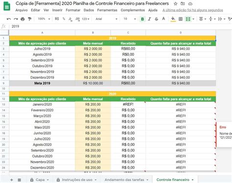 Planilha Financeira