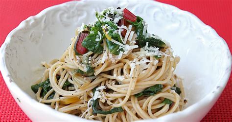 Pasta with Sauteed Swiss Chard Recipe - Jeanette's Healthy Living