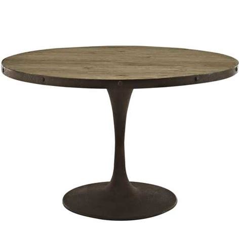 Otis 48" Round Wood Top Dining Table In Brown