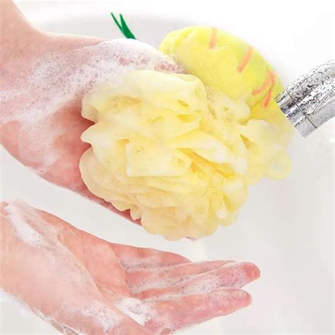 Bath Ball Mesh Brushes Sponges Bath Accessories Body Wisp Natural ...