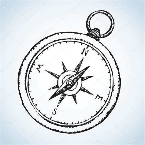 Compass Clock Drawing at GetDrawings | Free download