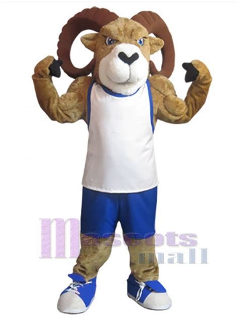 Sporty Ram Mascot Costume Animal