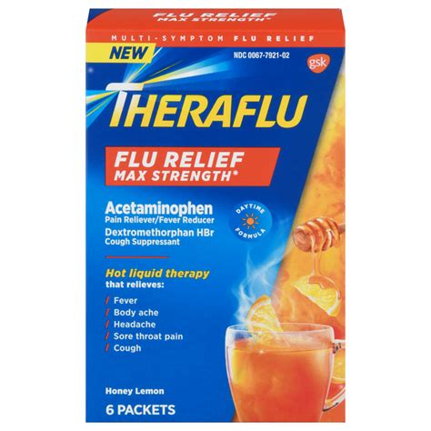 Save on Theraflu Multi-Symptom Flu Relief Max Strength Honey Lemon Packets Order Online Delivery ...