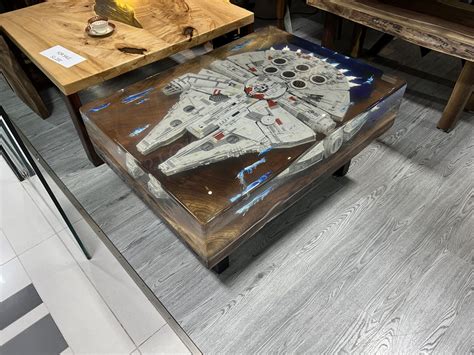 Star Wars Millennium Falcon Epoxy Table - Woodify Canada