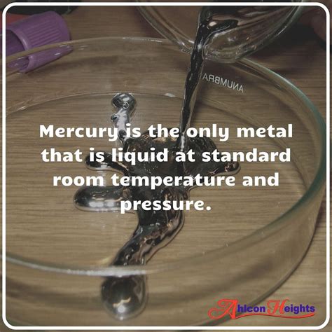 Mercury🧪 is the only metal that is liquid at normal temperatures🌡and ...