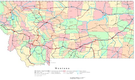 Montana County Map With Cities | Living Room Design 2020