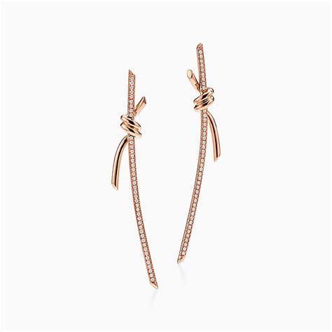 Tiffany Knot Rose Gold Statement Earrings | Tiffany & Co.