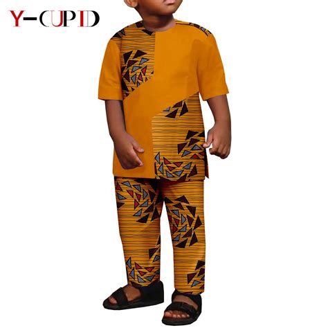 African-Clothes-for-Boys-Kid-Outfits-Dashiki-Summer-Cotton-Ankara-Print ...