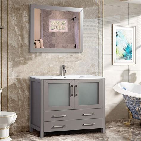 Vanity Art 36" Single Sink Bathroom Vanity Set - Small Bathroom Storage ...