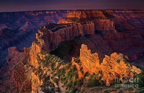 Wotans Throne Cape Royal Sunrise North Rim Grand Canyon National Park Arizona Photograph by Dave ...