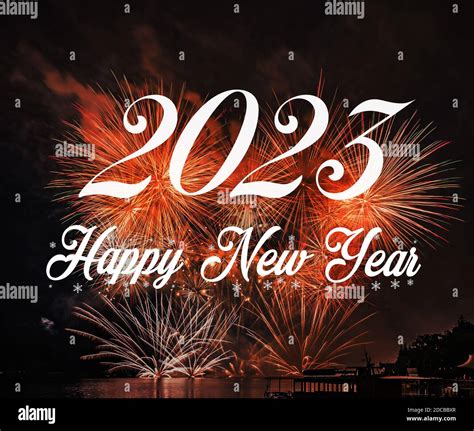 Happy new year 2023 with fireworks background. Celebration New Year 2023 Stock Photo - Alamy