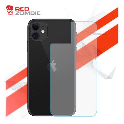 Apple iPhone 11 Back - Tempered Glass Screen Protector – Red Zombie