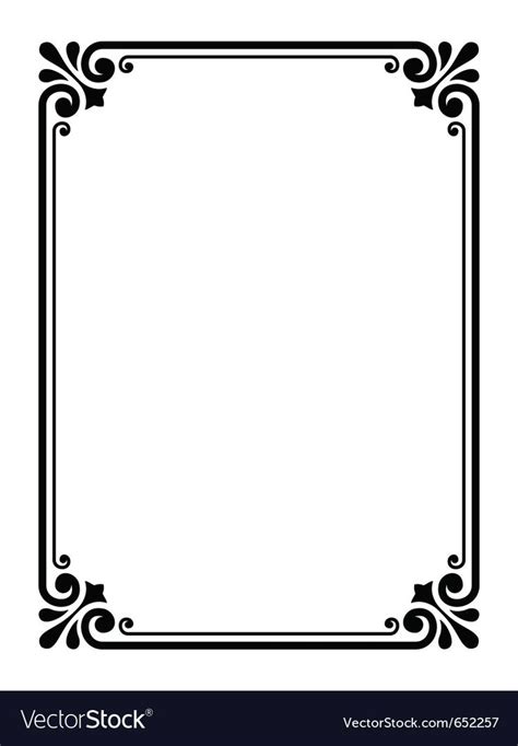 simple ornamental decorative frame. Download a Free Preview or High ...