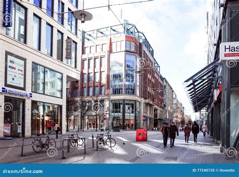 HAMBURG, GERMANY - APRIL 3 : Street View of Downtown Hamburg on Editorial Image - Image of ...